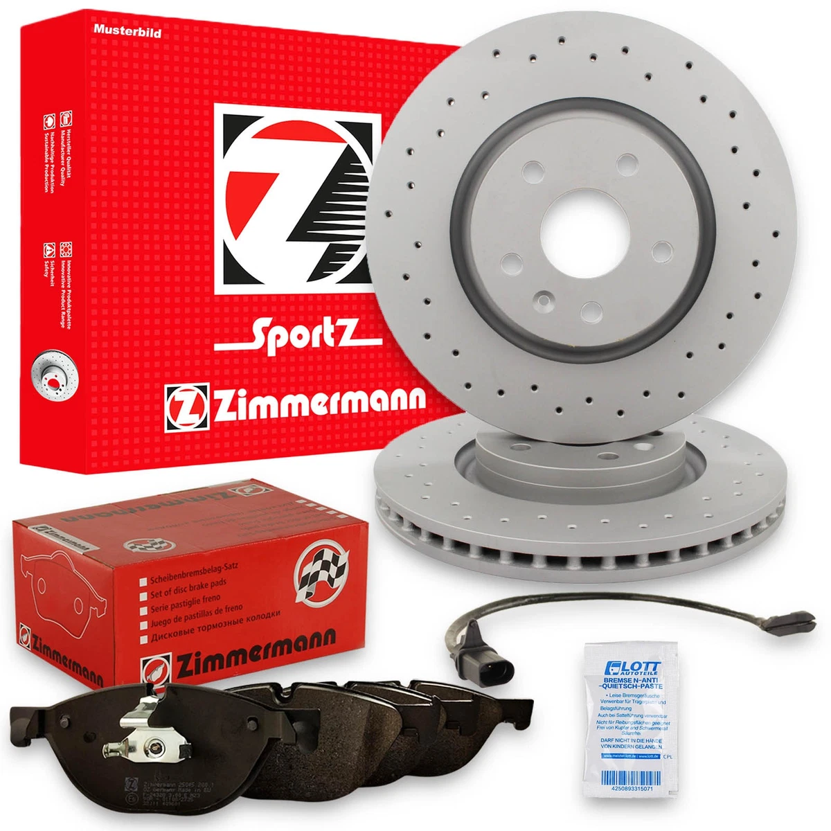 Гальмівні диски та колодки Zimmermann для MINI PACEMAN R61