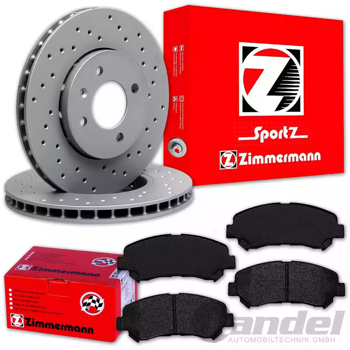 Гальмівні колодки та диски Zimmermann для Renault Megane I Grandtour Гальмівні колодки та диски Zimmermann для Renault Megane I Grandtour